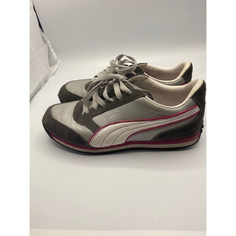 Puma Grey/Pink Running Shoes - Size 8